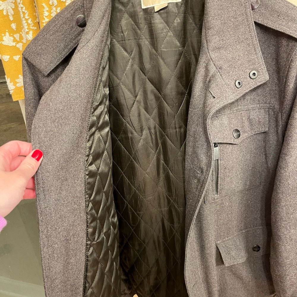 Michael Kors Brown Peacoat - Picture 2 of 9